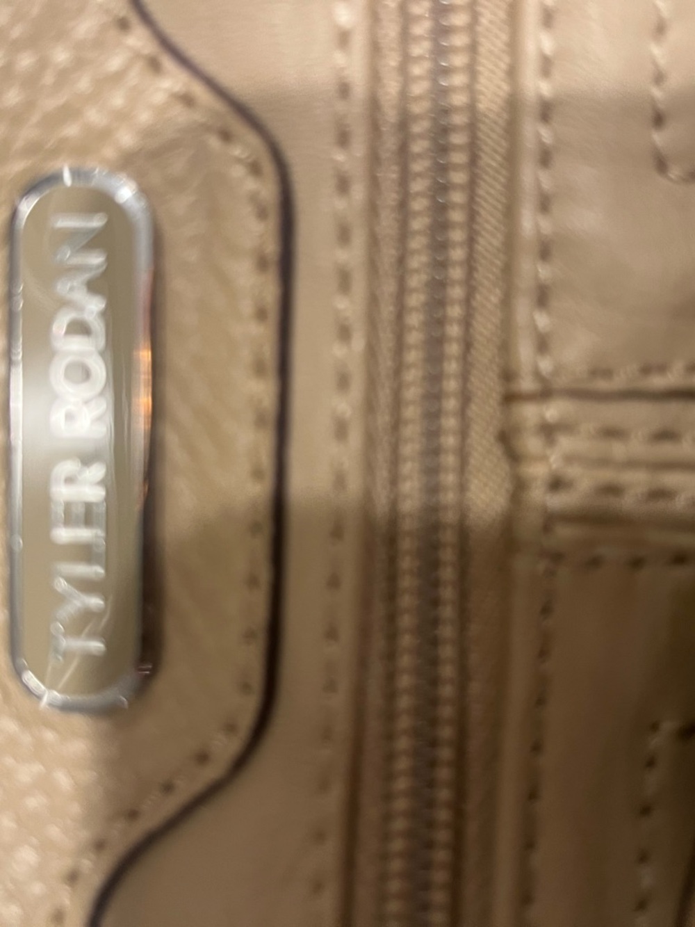 Tyler Rodan Tan-Beige Crossbody Multi-Pocket Organizer - Picture 4 of 5
